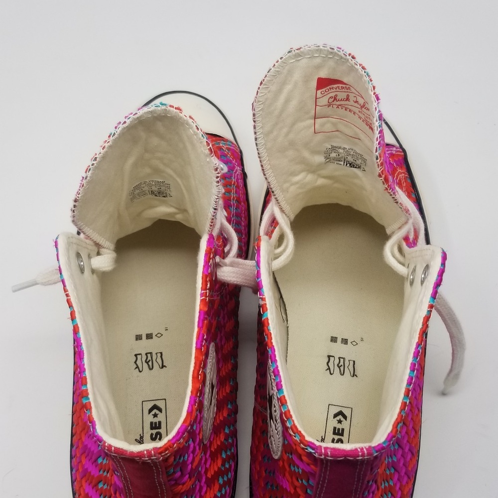 Converse Chuck 70 High Top Culture Weave Cherry Red/Pink Pop Size 13 167990c - Picture 2 of 16